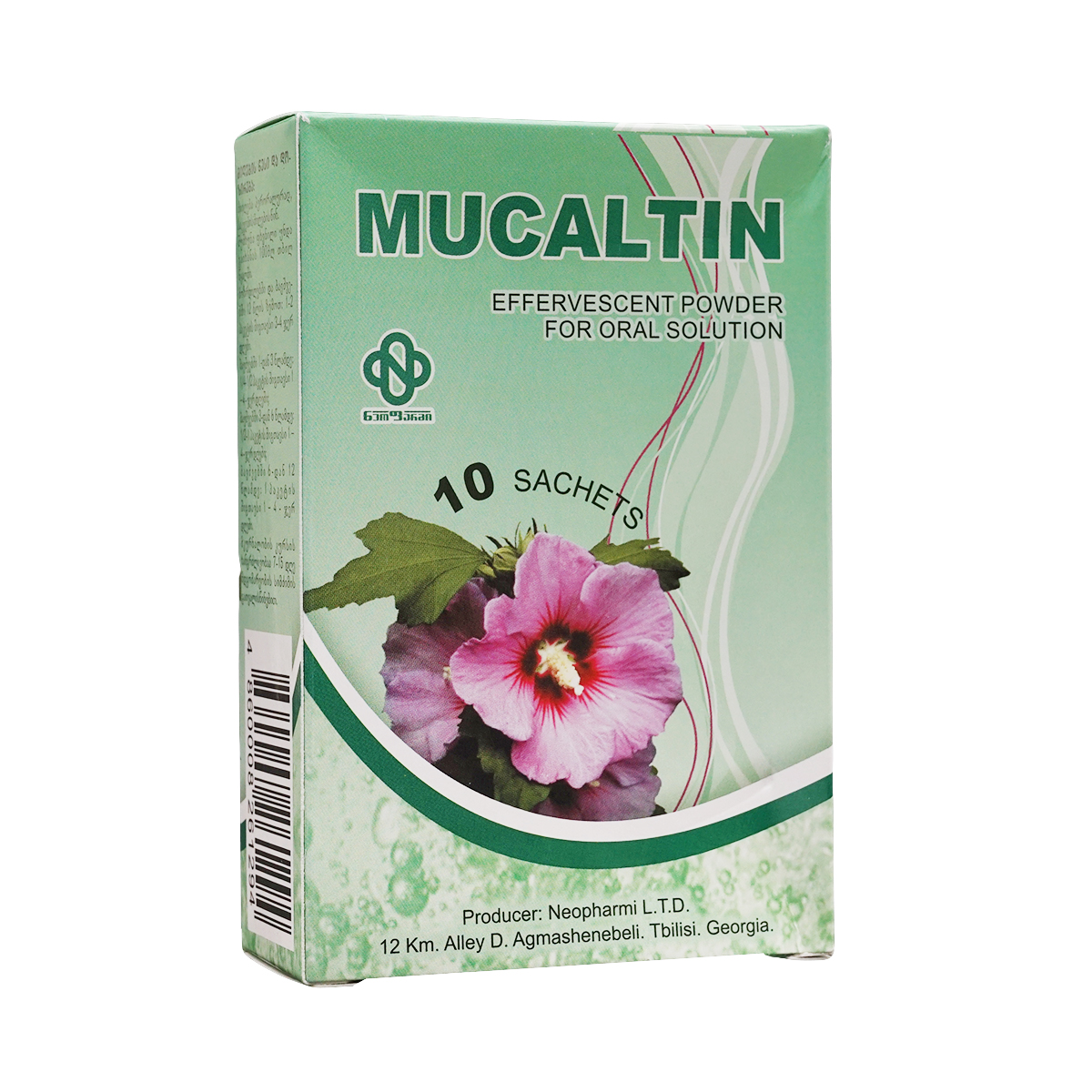 Mucaltin - მუკალტინი შუშხუნა ფხვნილი 10 პაკეტი