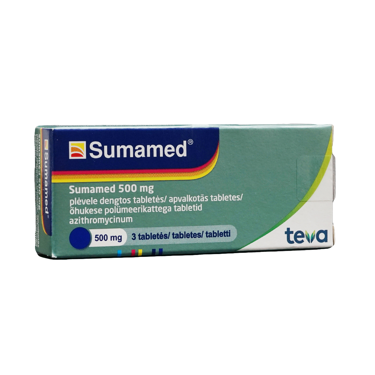 Sumamed - სუმამედი 500მგ. 3 ტაბლეტი