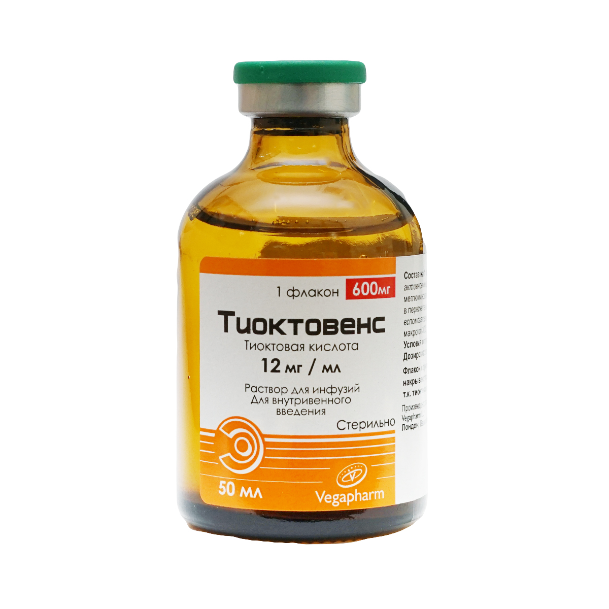 Thioctovens - თიოქტოვენსი ხსნარი 12მგ/მლ 50მლ