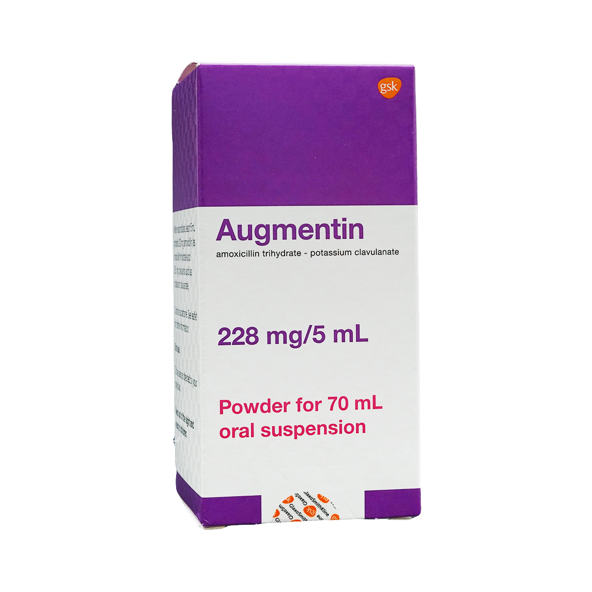 Augmentin - აუგმენტინი 228მგ/70მლ სუსპენზია
