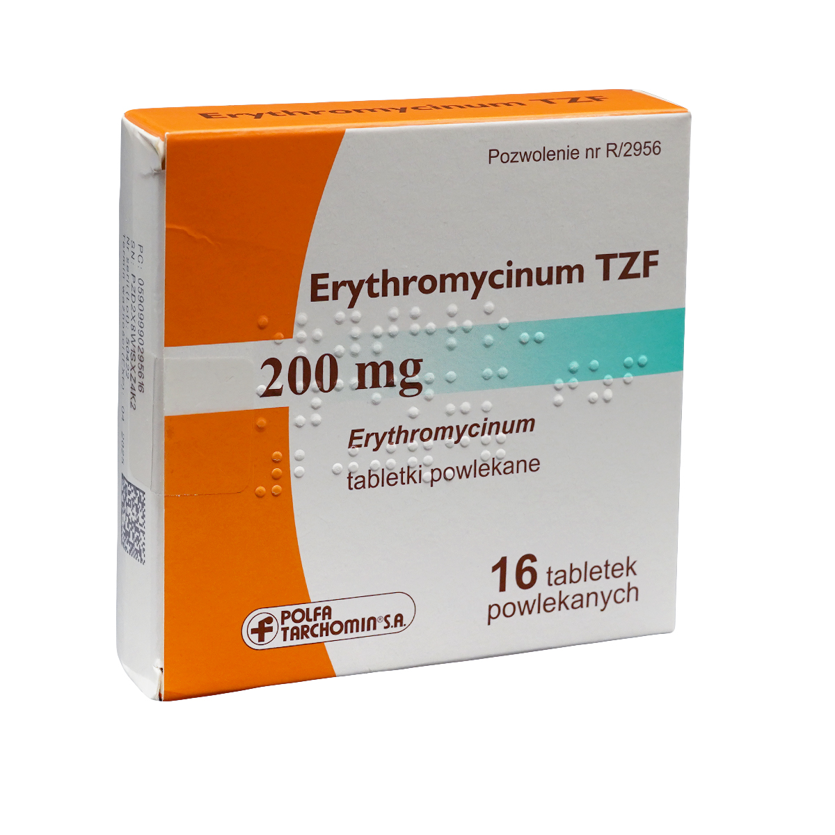 Erythromycin TZF - ერითრომიცინი TZF 200მგ 16 ტაბლეტი