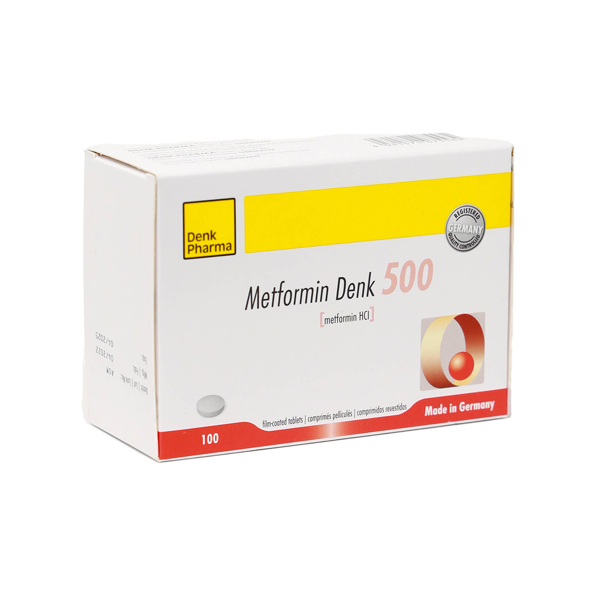 Metformine Denk - მეტფორმინი დენკი 500მგ 100 ტაბლეტი