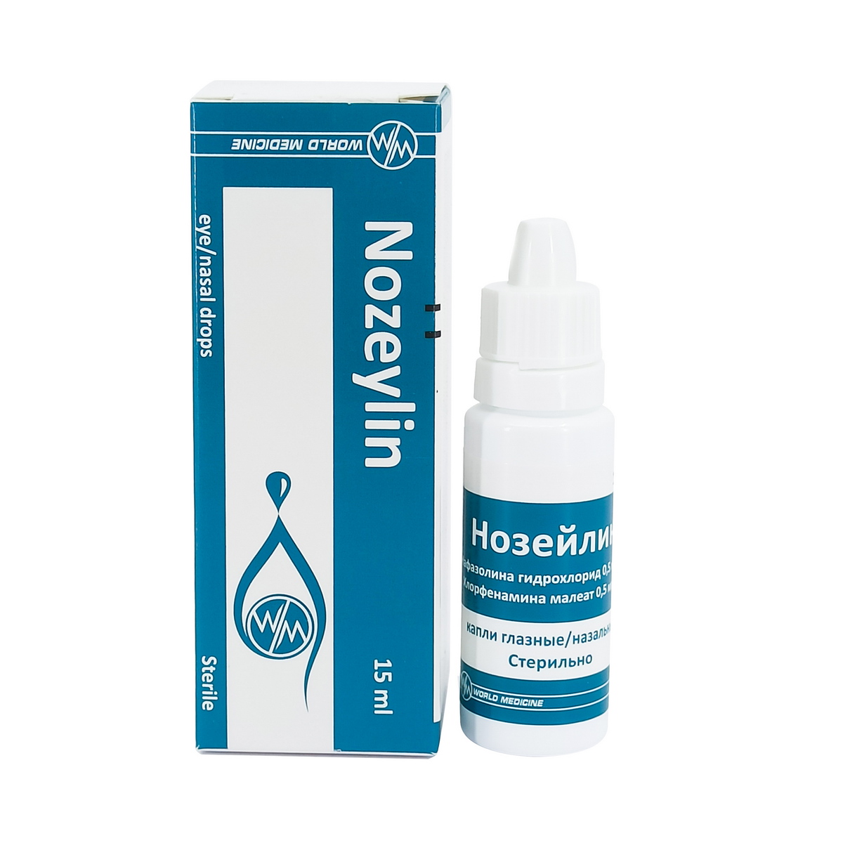 Nozeylin - ნოზეილინი თვალის და ცხვირის წვეთები 15მლ 2