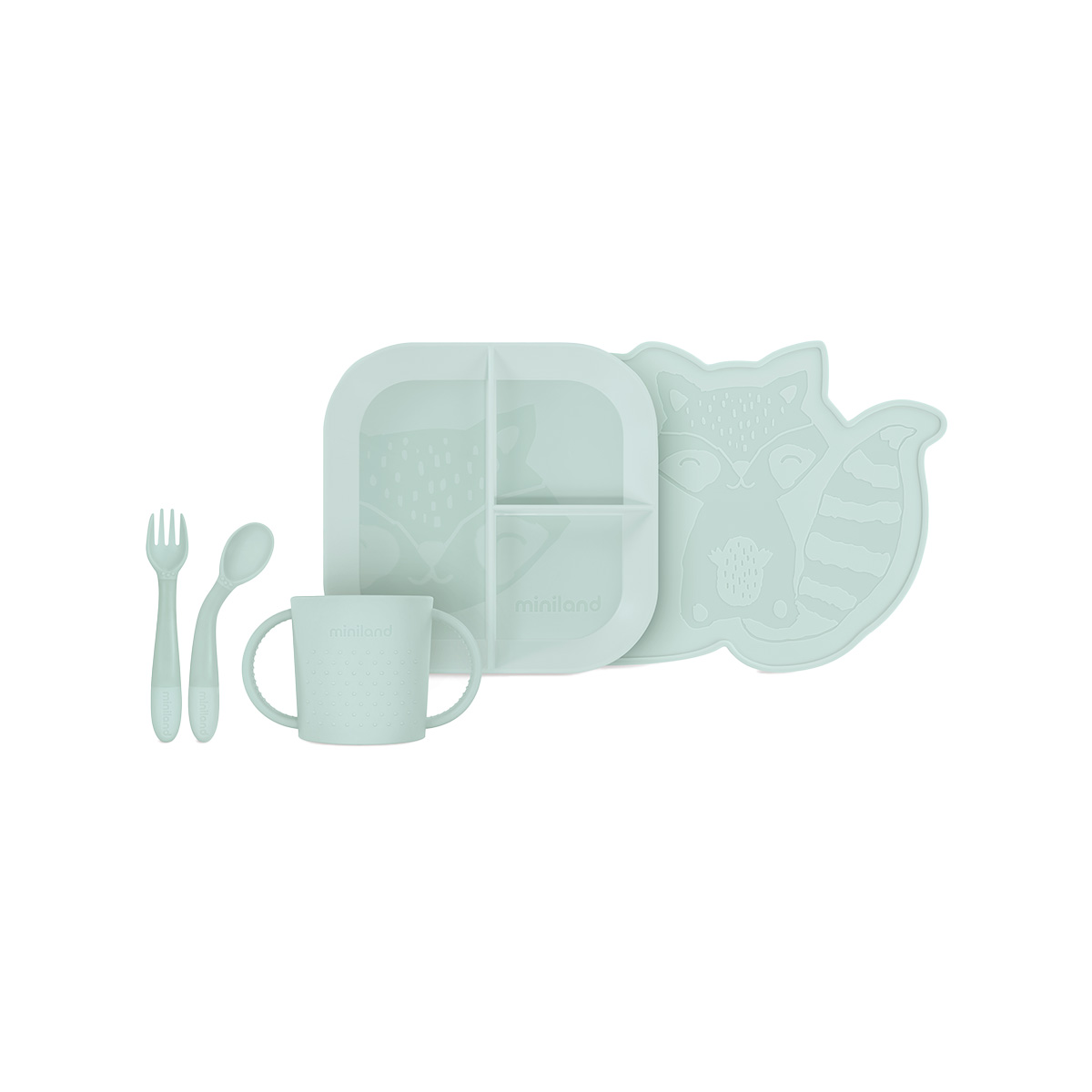 ჭურჭლის ნაკრები მწვანე 5372 მინილენდი - Miniland 2