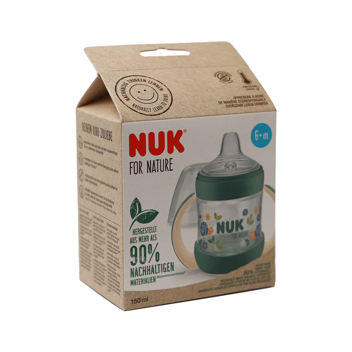 Nuk - ნუკი ბოთლი პლასტმასის 150მლ და სილიკონის საწოვარა 9587 2