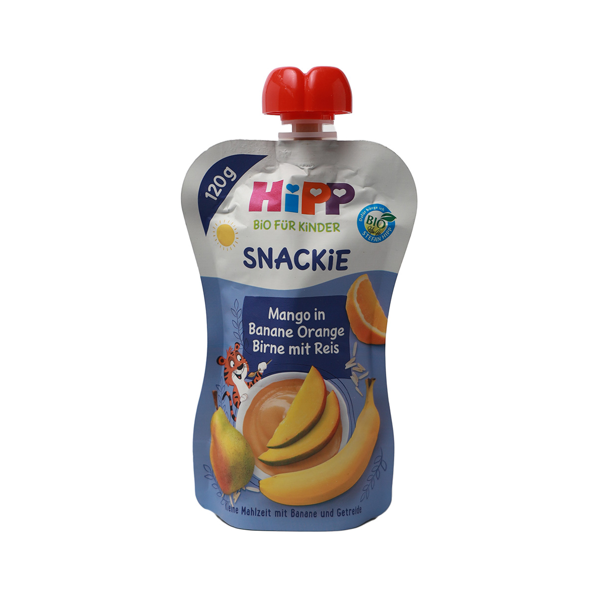 HIPP - ჰიპი ხილფაფა მსხალი მანგო და ბანანი 1 წლიდან  84501-01