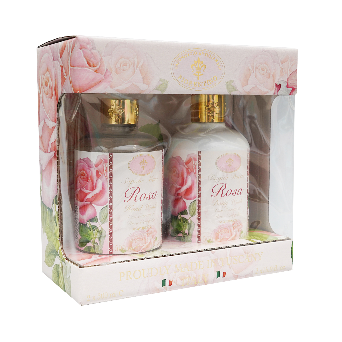 Fiorentino - ფიორენტინა თხევადი საპონი და შხაპ-გელი ვარდი 4848