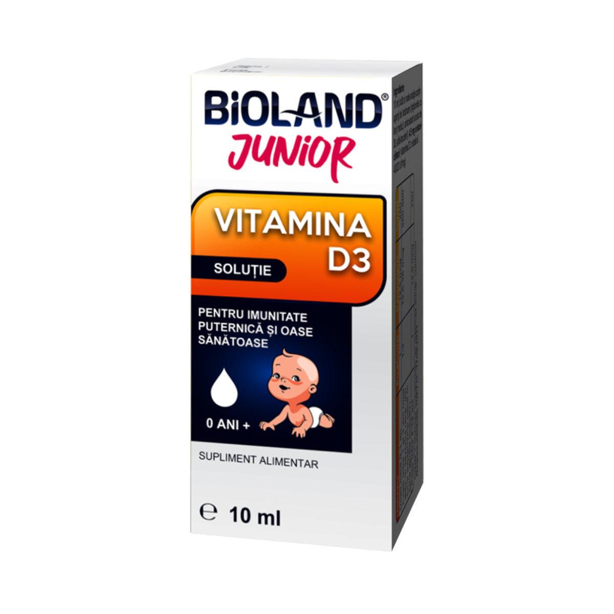 ბიოლანდი ჯუნიორი ვიტამინი D3 10მლ