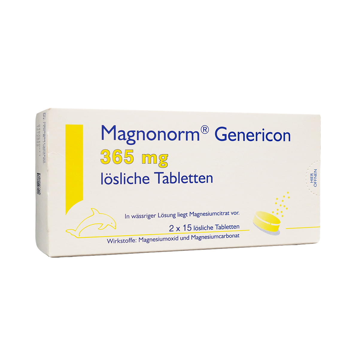 მაგნონორმი - Magnonorm ჯენერიკონი 365მგ 30 ხსნადი ტაბლეტი