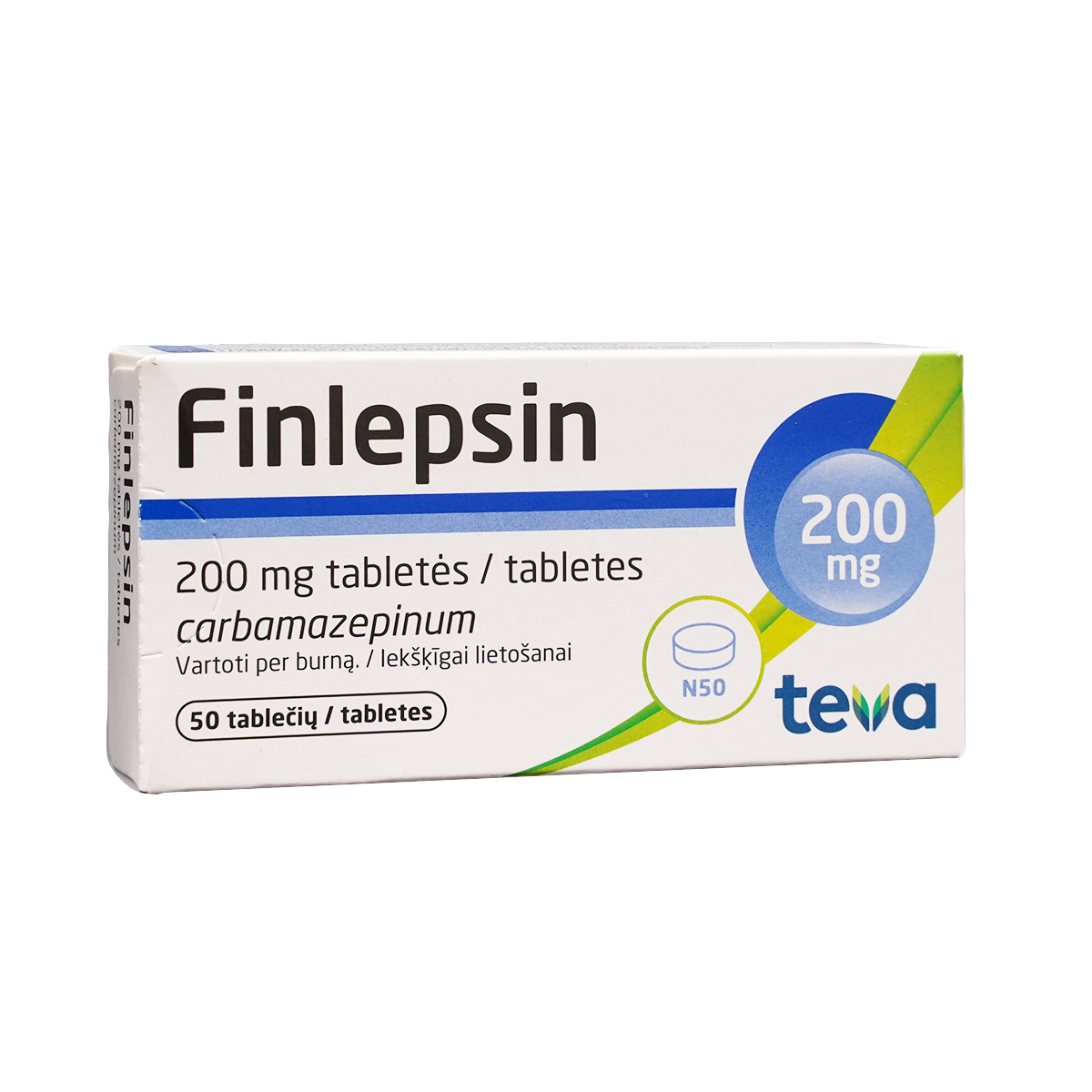 Finlepsin - ფინლეპსინი 200მგ 50 ტაბლეტი