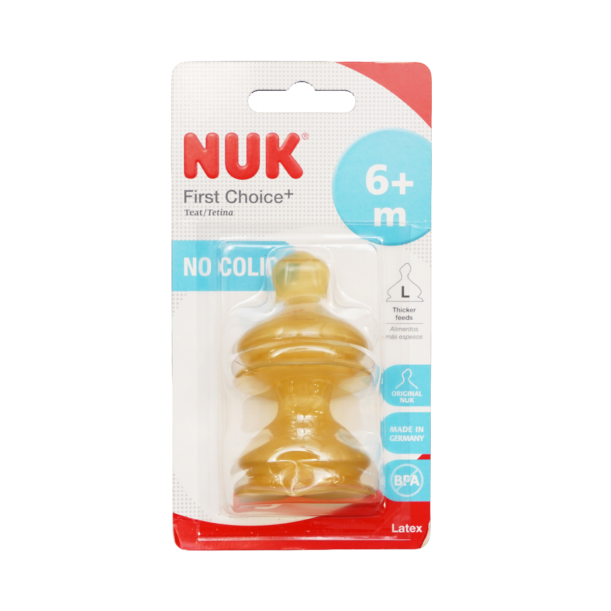 მატყუარა ლატექსის 6 თვიდან L 2 ცალი 8983 ნუკი - Nuk