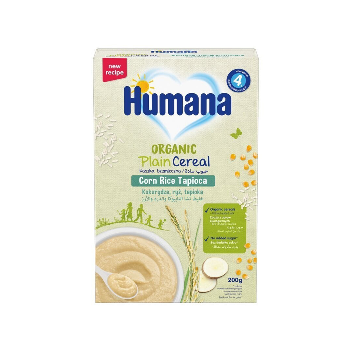 ურძეო ფაფა სიმინდი ბრინჯი და ტაპიოკა 2095 ჰუმანა - Humana