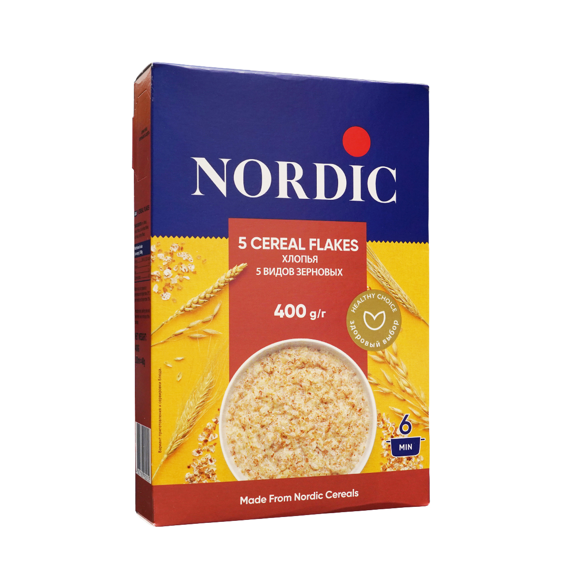 5 სახეობის მარცვლეულის ფაფა 400გ 0050 ნორდიკი - Nordic