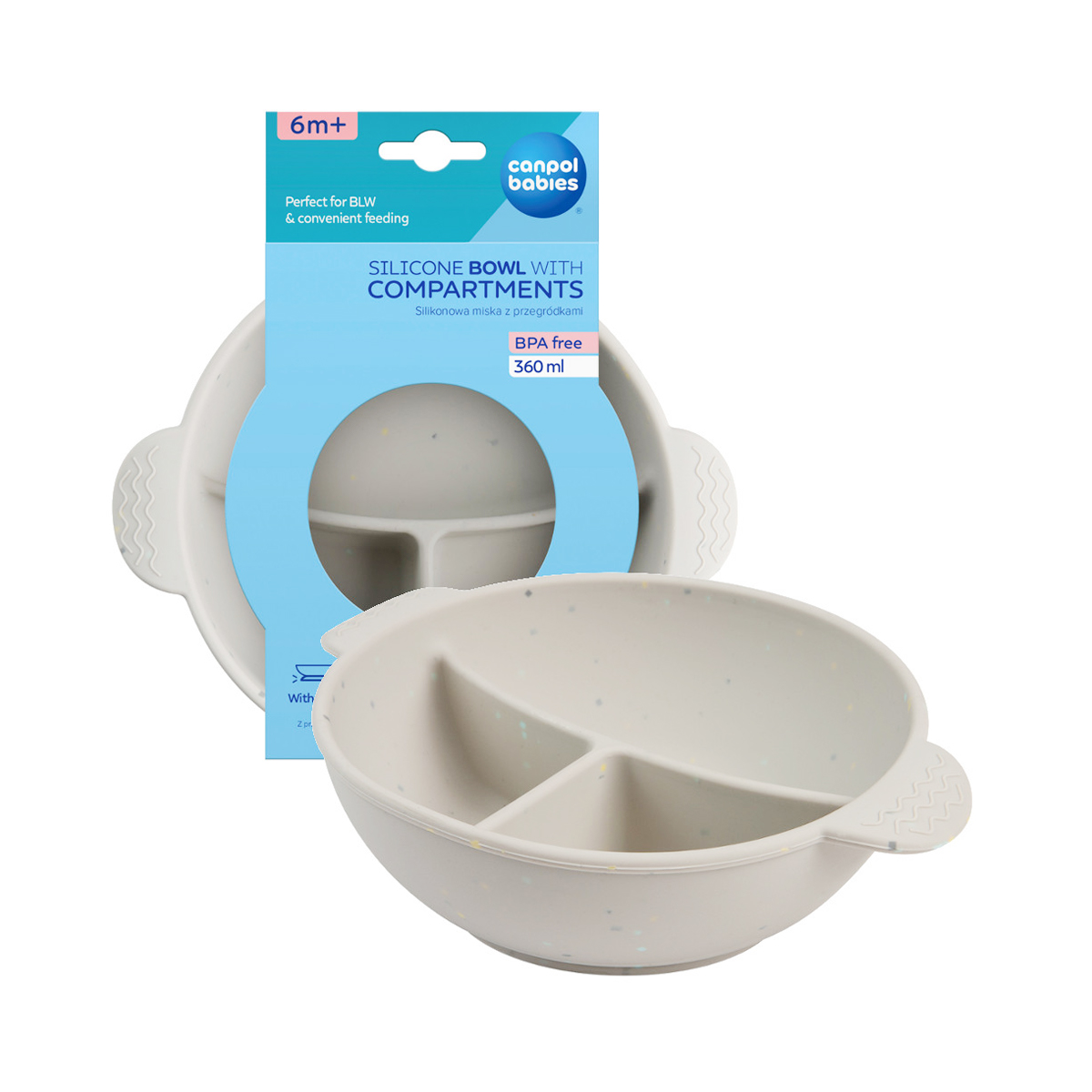 ნაცრისფერი ჯამი მისაწებებელი ძირით 0429 კანპოლი - Canpol