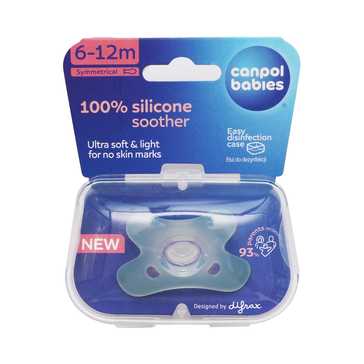 სილიკონის მატყუარა 6-12 თვე ნაცრისფერი 3154 კანპოლი - Canpol