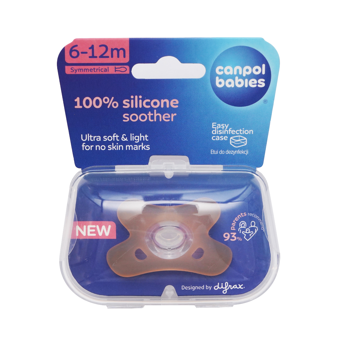 სილიკონის მატყუარა 6-12 თვე ნარინჯისფერი 3178 კანპოლი - Canpol