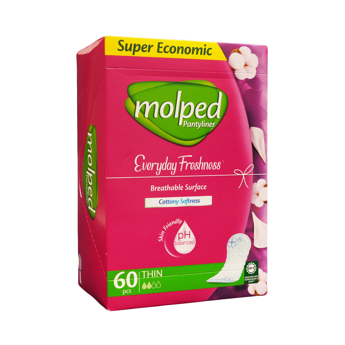 ყოველდღიური ჰიგიენური საფენი 60 ცალი 5929 მოლფედი - Molped