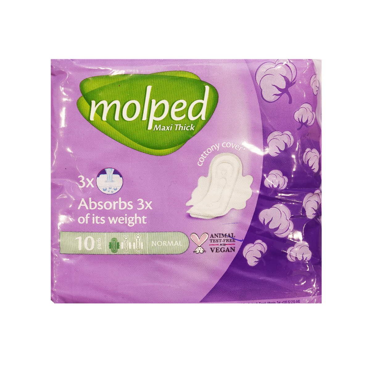 ჰიგიენური საფენი მაქსი ნორმ 10 ცალი 3039 მოლფედი - Molped