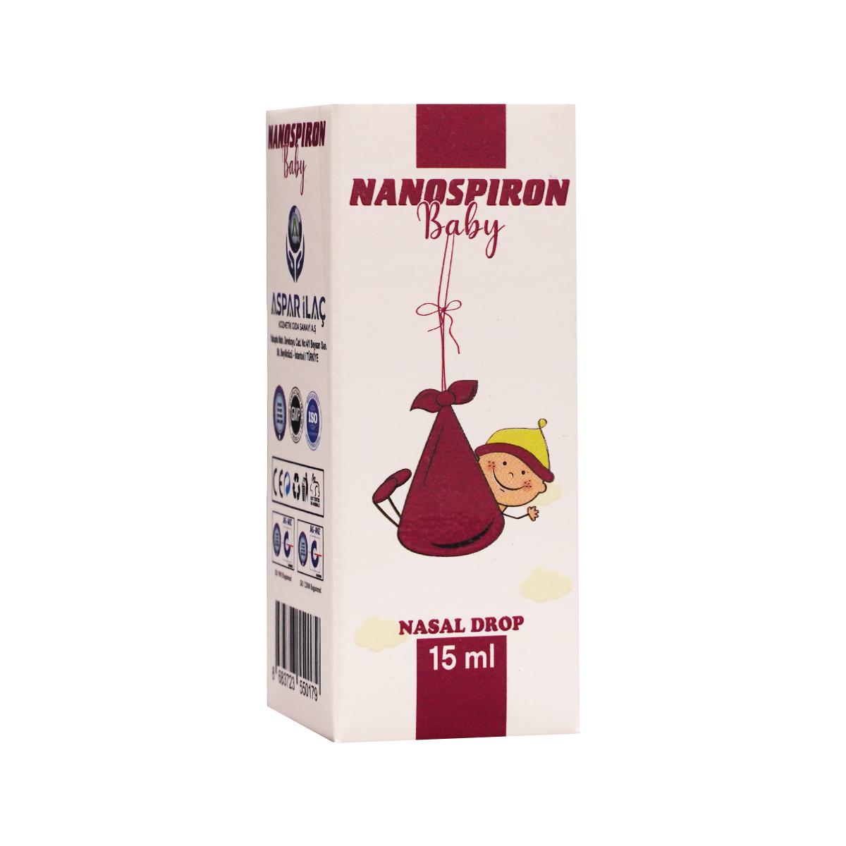 ნანოსპირონი ბეიბი - Nanospiron Baby ცხვირის წვეთები 15მლ