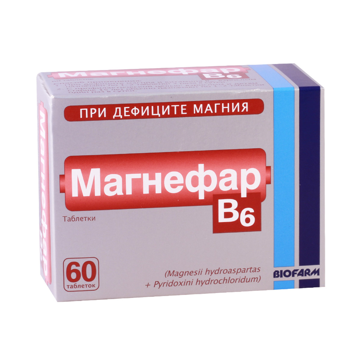 Magnefar - მაგნეფარი B6 60 ტაბლეტი
