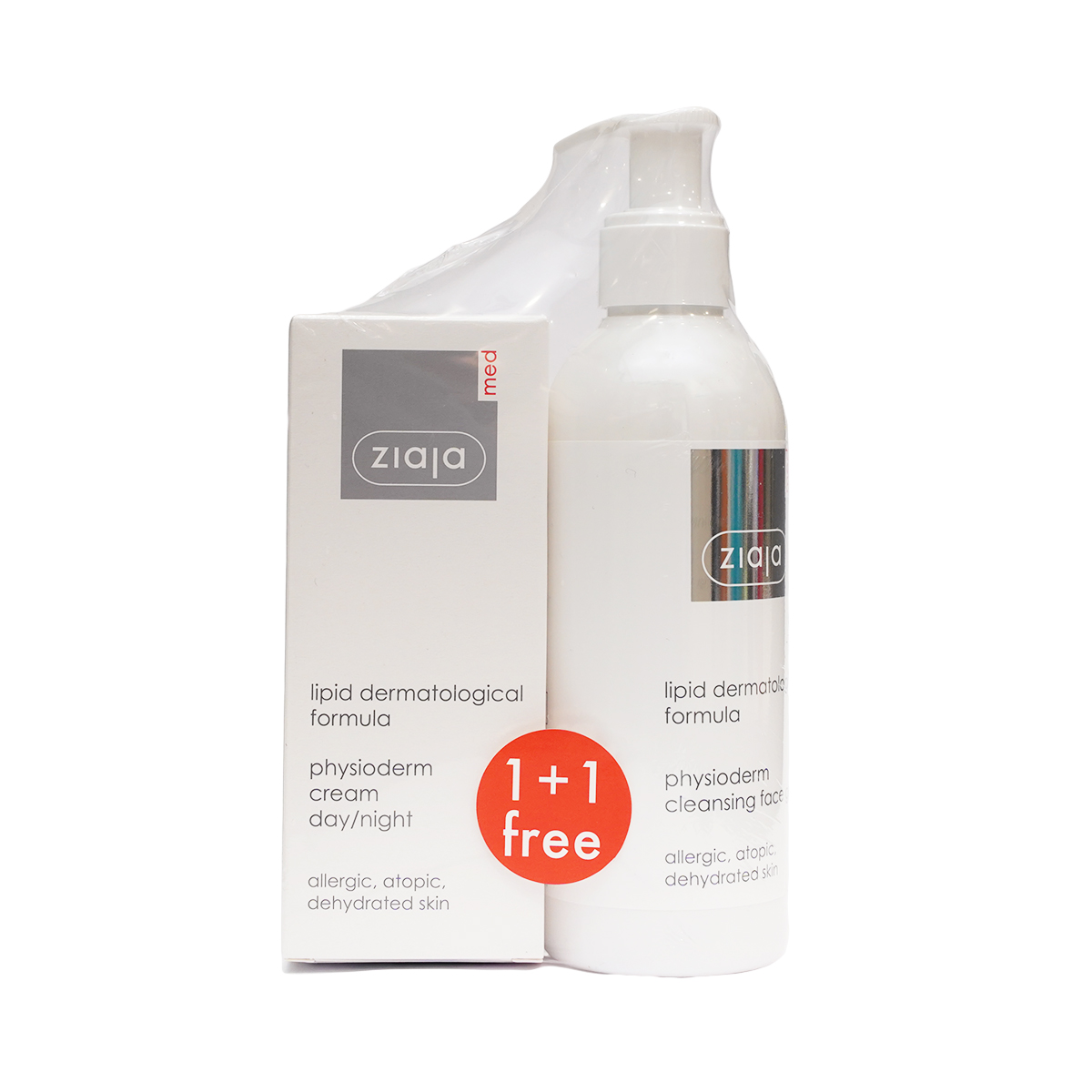 დასაბანი გელი და დამატენიანებელი კრემი Lipid 4728 ზიაია - Ziaja