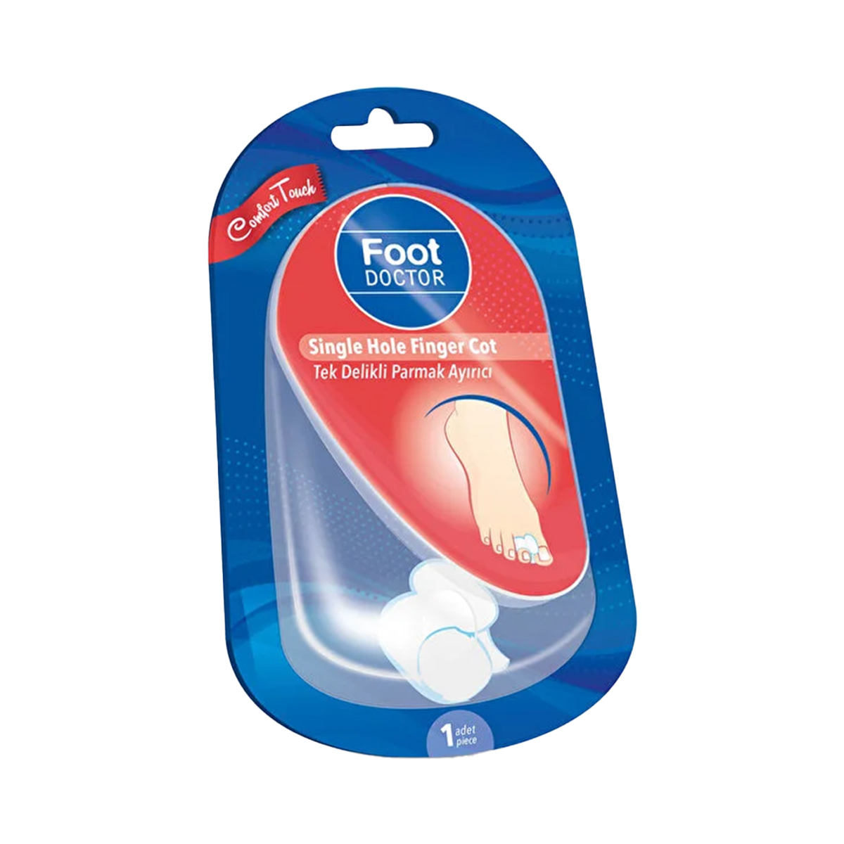 თითების გამყოფი 1 ნახვრეტიანი 2 ცალი ფუტ დოქტორ - Foot Doctor