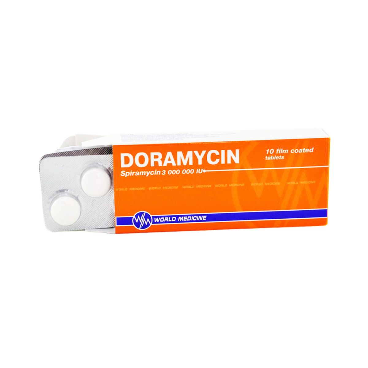 Doramycin - დორამიცინი 3000000ს.ე 10 ტაბლეტი