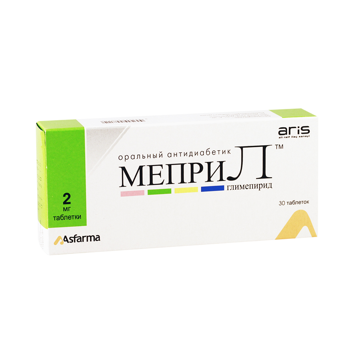 Mepril - მეპრილი 2მგ 30 ტაბლეტი