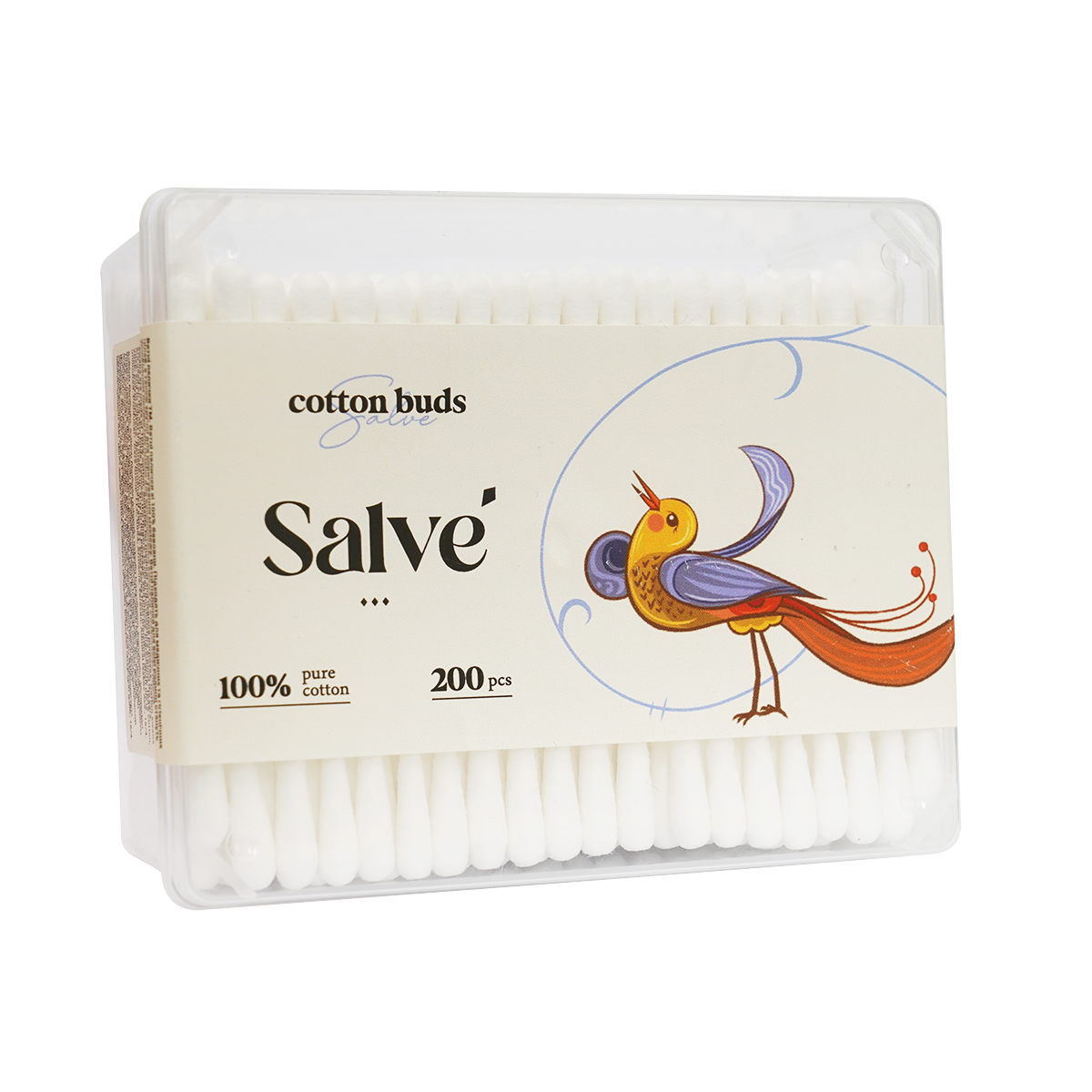 ყურის ჩხირი მართკუთხედი 200 ცალი 0607