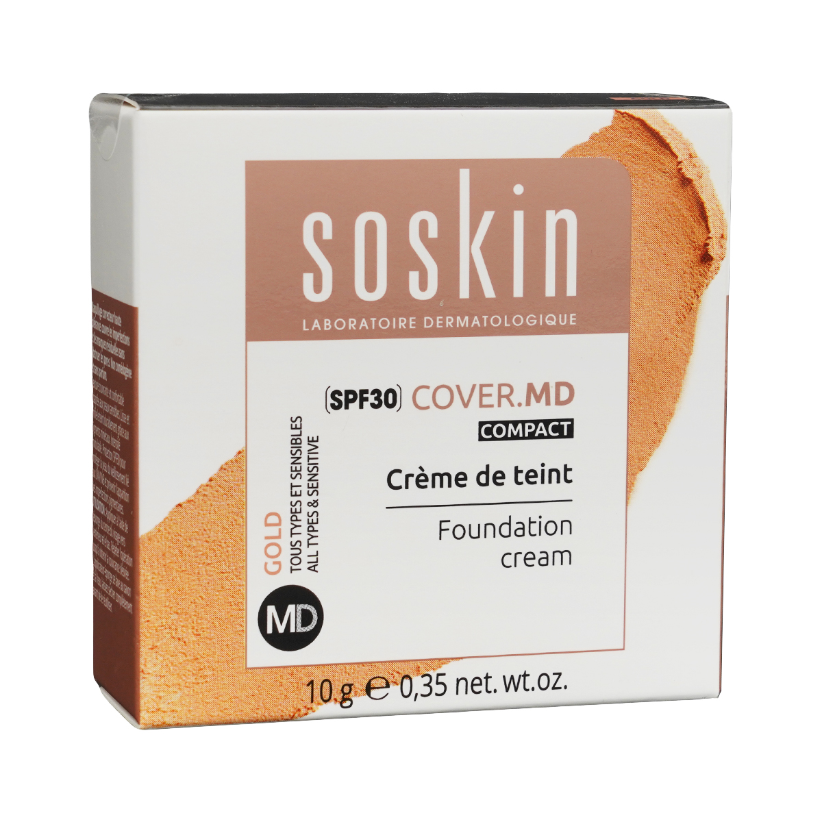 Soskin - სოსკინი კრემ-პუდი SPF30 ოქროსფერი 5244