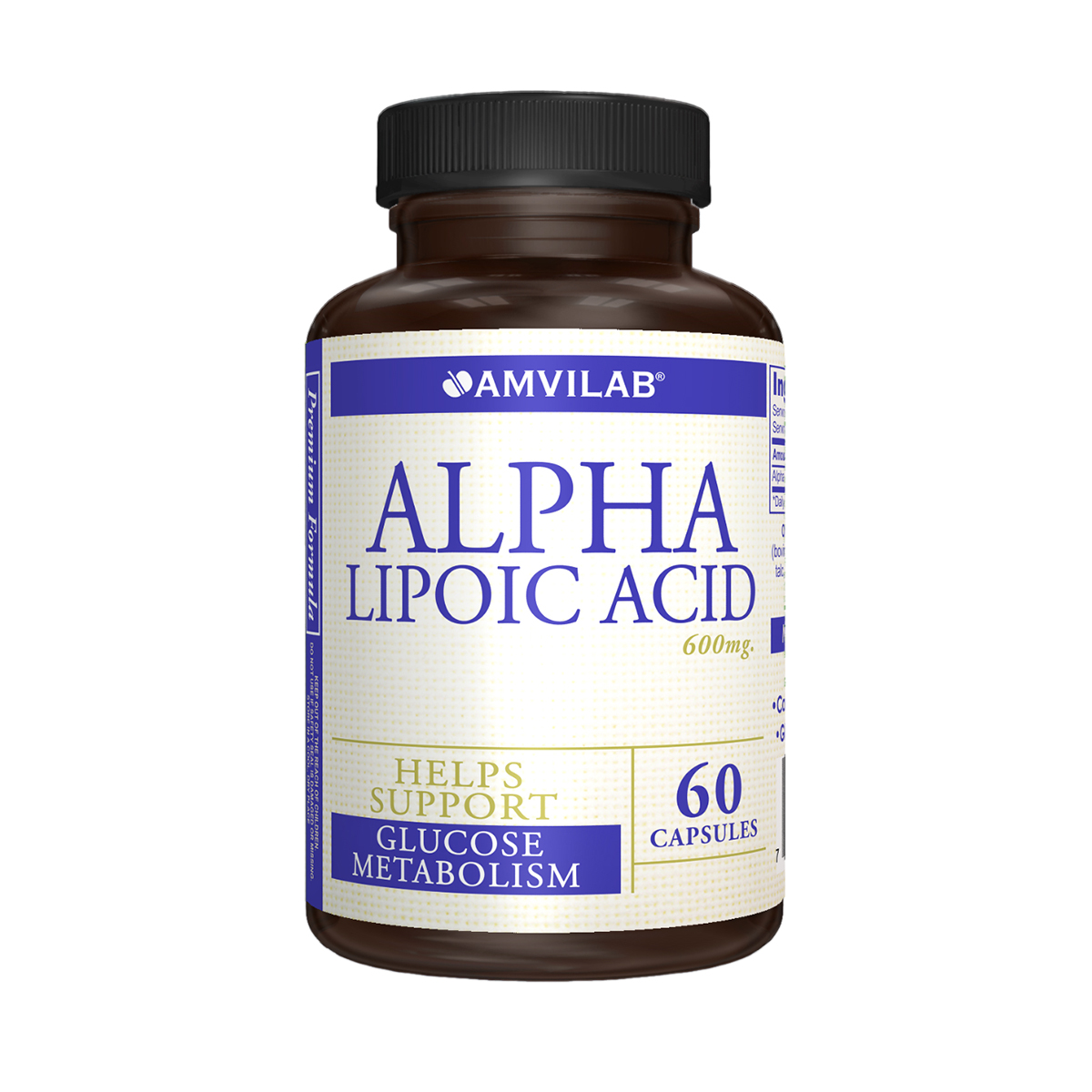 ალფა ლიპოის მჟავა 600მგ 60 კაფსულა ამვილაბი - Amvilab