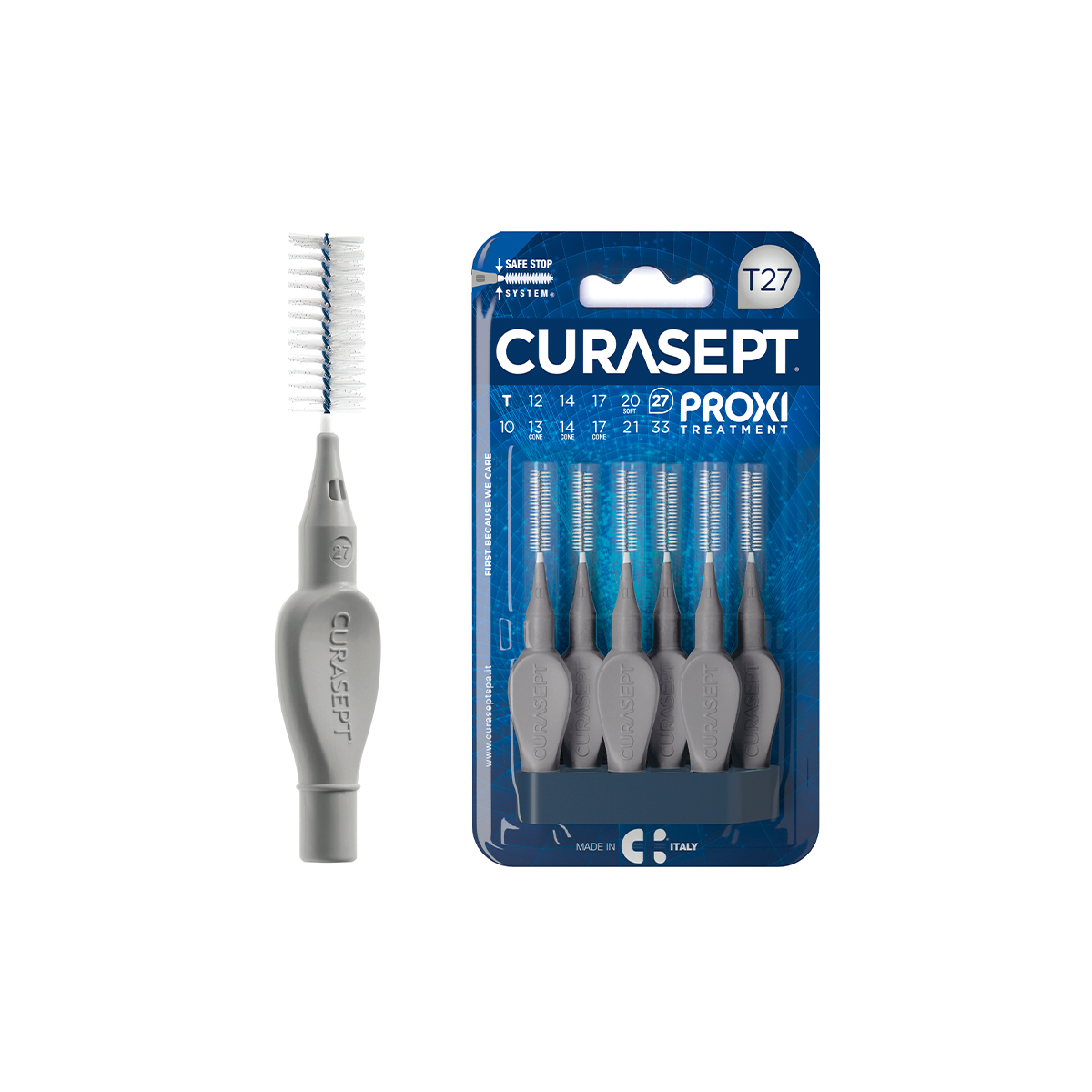 კბილთაშუა ჯაგრისი T27 Gray 2919 კურასეპტი - Curasept