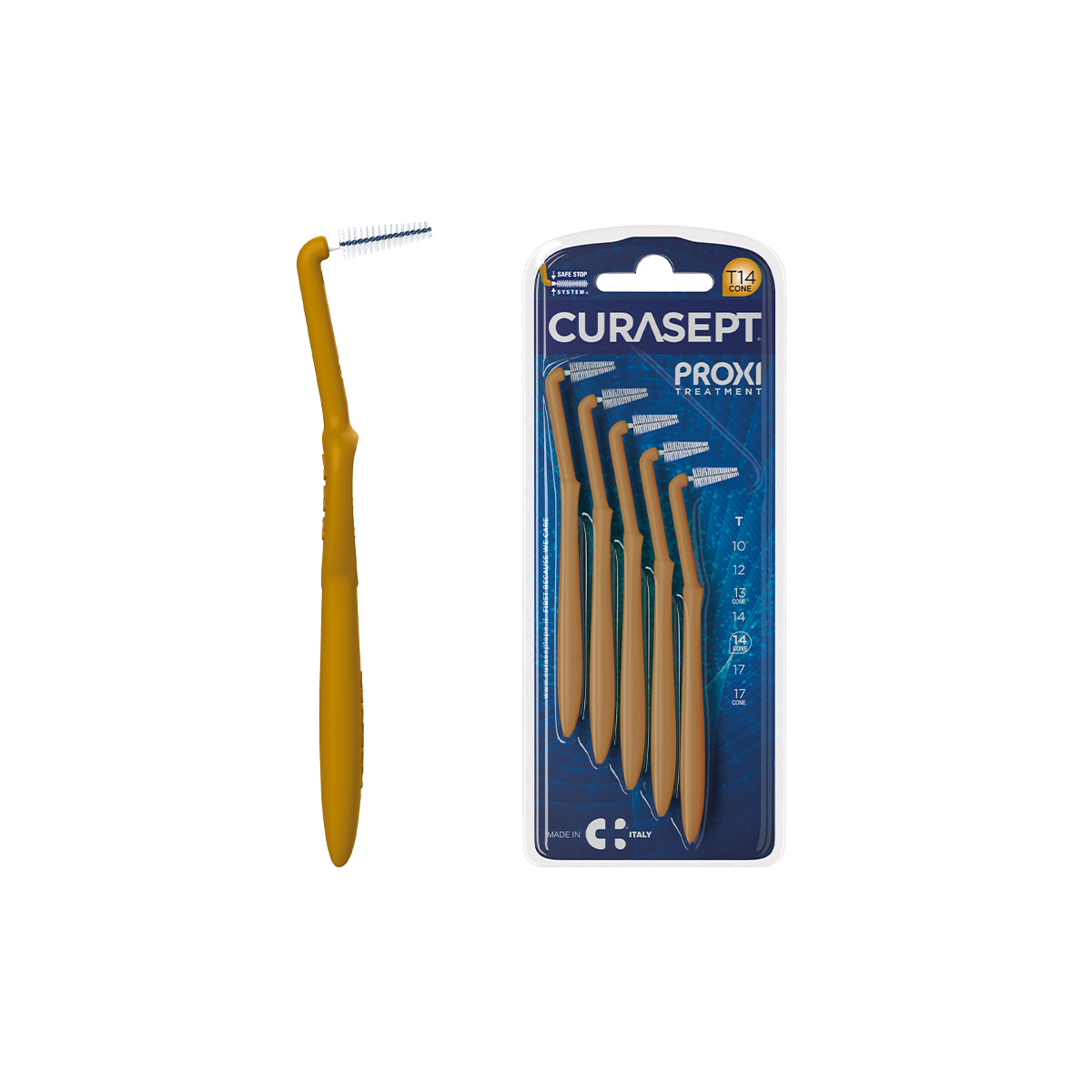 კბილთაშუა ჯაგრისი T14C DrkGol 1691 კურასეპტი - Curasept