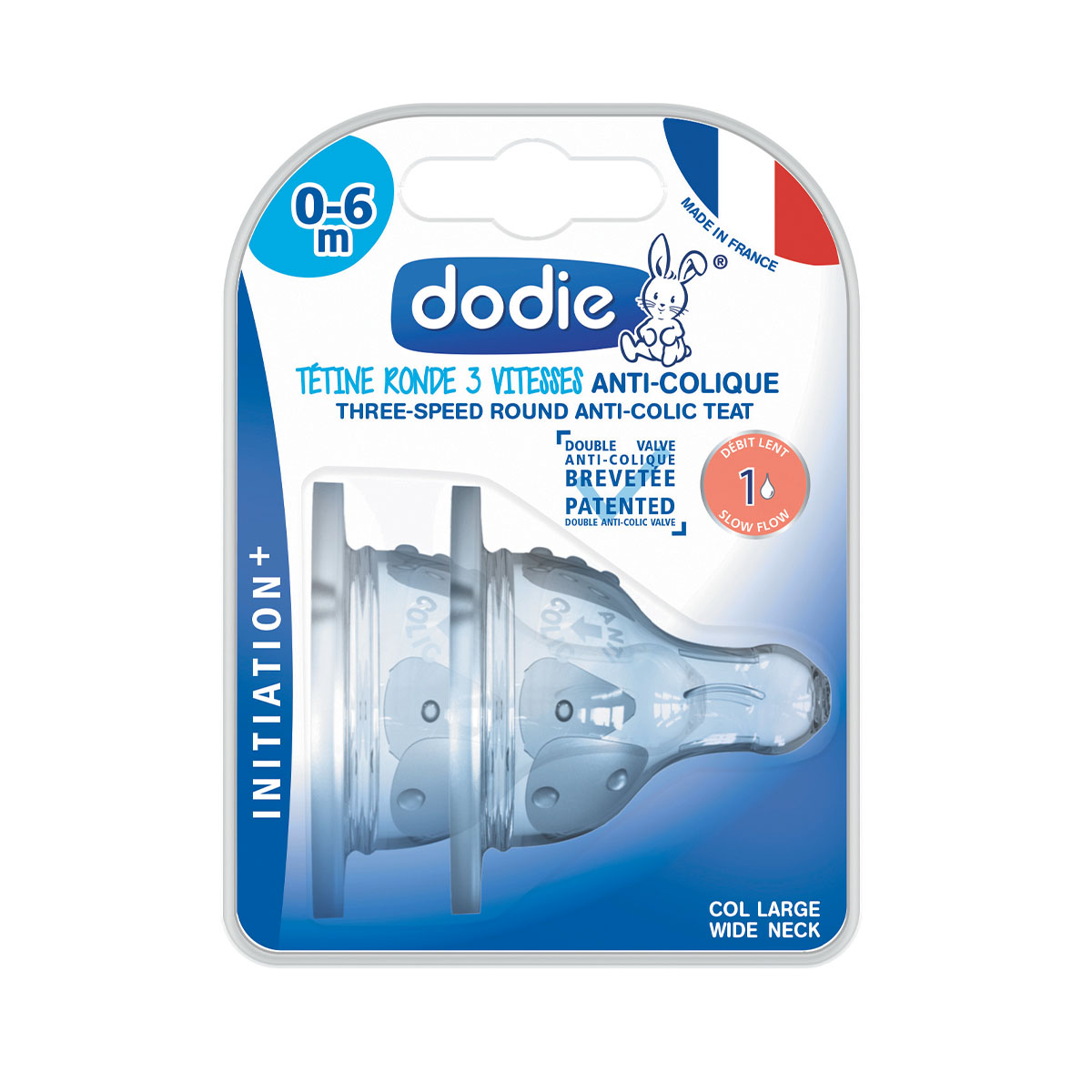 Dodie - დოძიე საწოვარა AC ფართო ყელით 0-6 თვე N1 6347