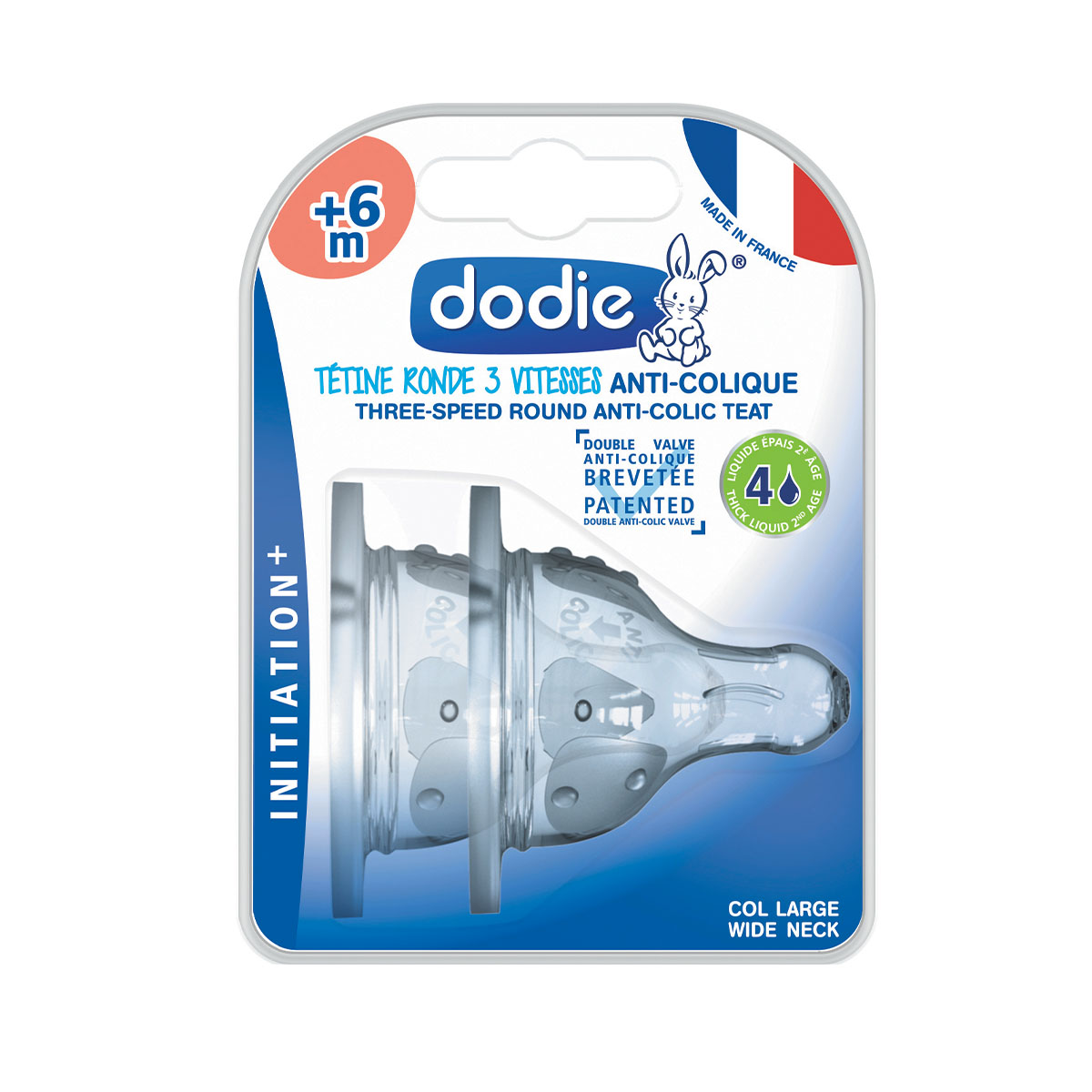 Dodie - დოძიე საწოვარა AC ფართო ყელით 6+ თვე N4 6378