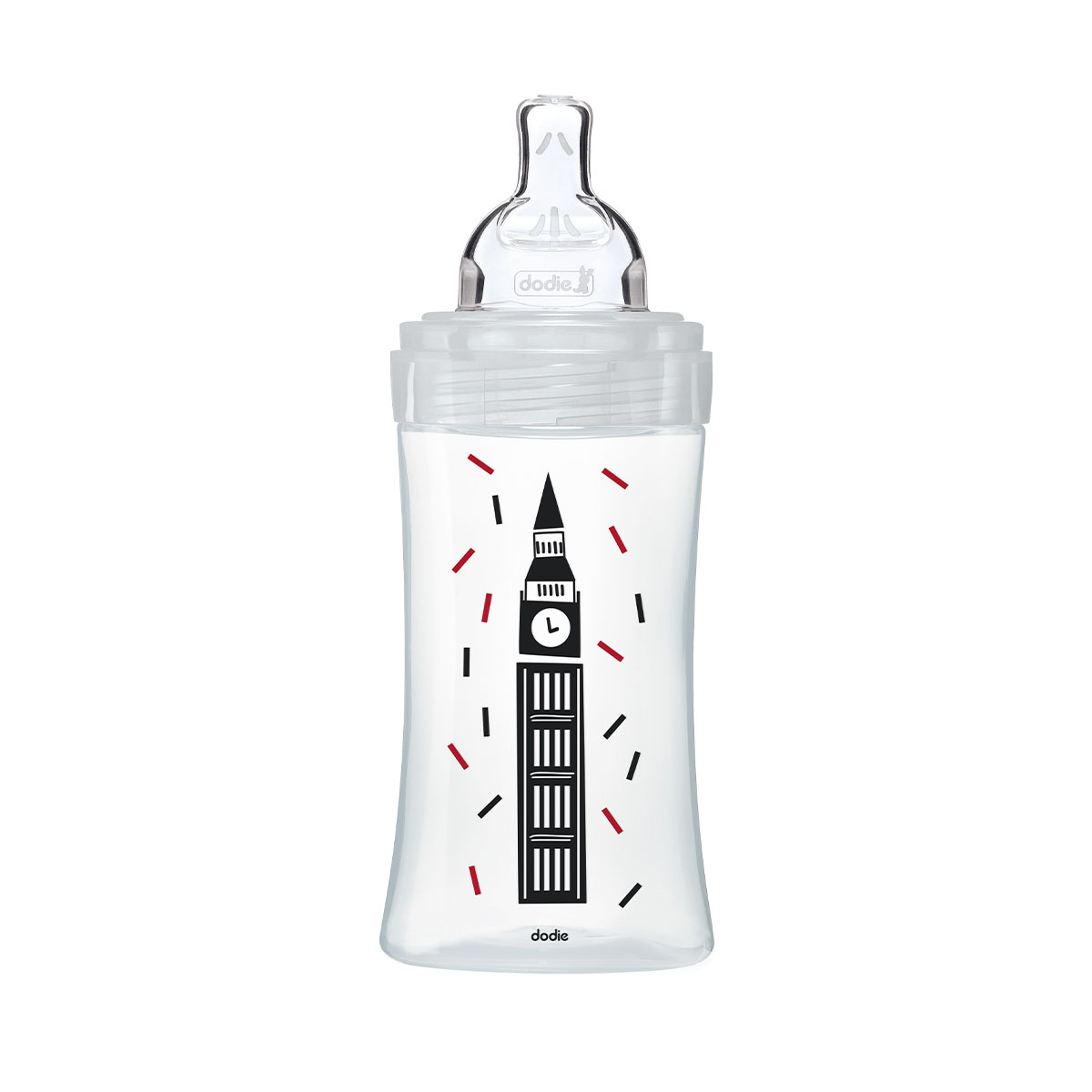 Dodie - დოძიე შუშის ბოთლი AC 0-6 თვე 270 მლ N2 6828