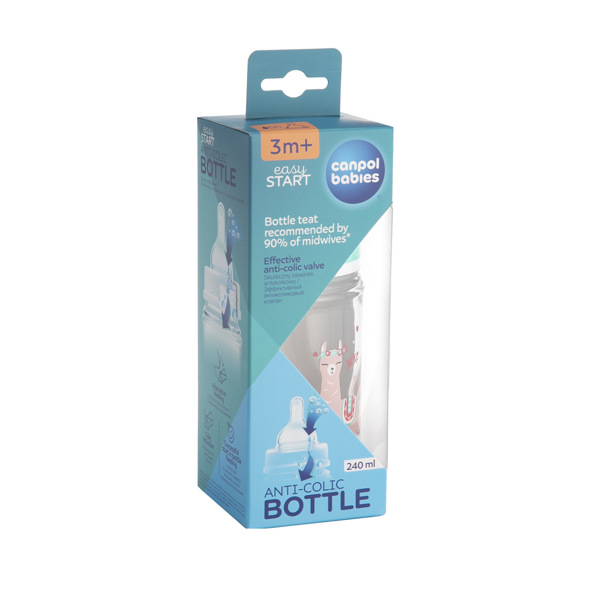 Canpol - კანპოლი ბოთლი ფართო ყელით AC 240მლ 35/221 5