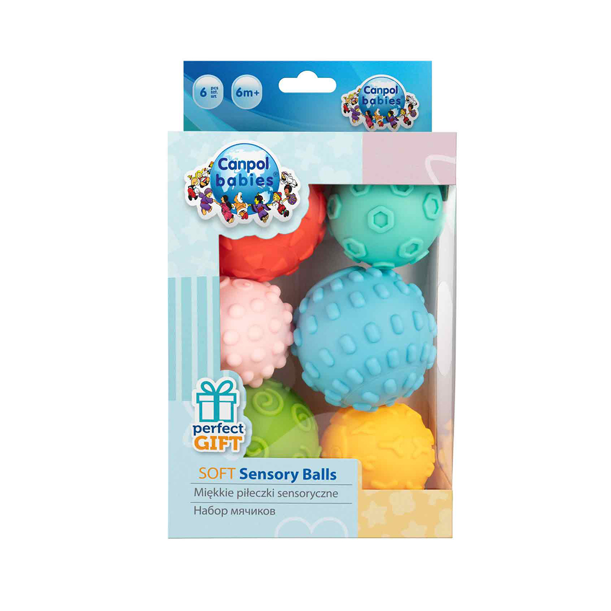 Canpol - კანპოლი რბილი სენსორული მოტორიკის ბურთები 6 ცალი 79/402 3