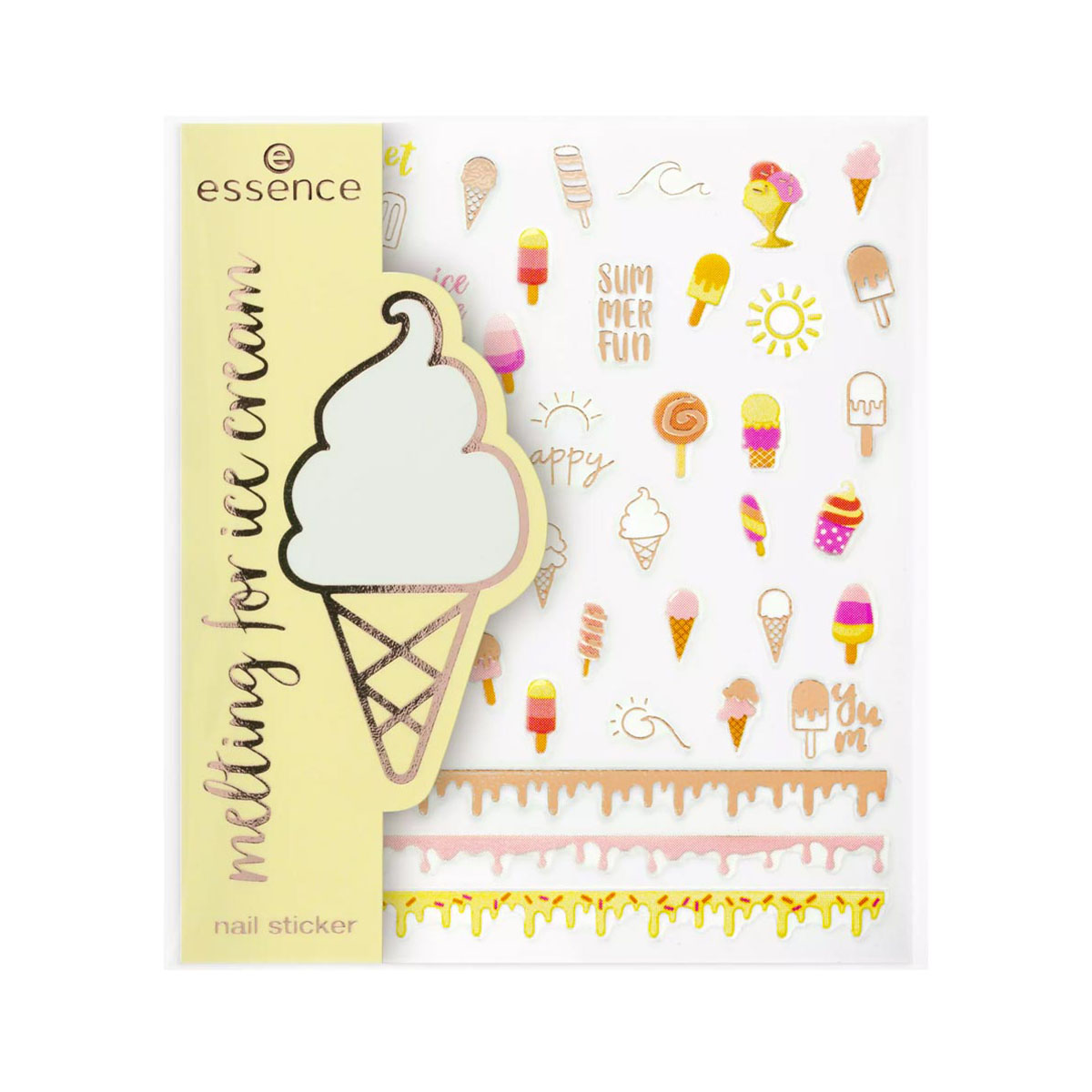 Essence - ესენსი Ice Cream ფრჩხილის სტიკერები 01 1050