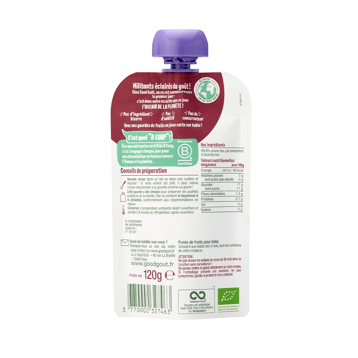 Good gout - გუდ გოუტი პაუჩი ქლიავი 120 გრ. 7463 2