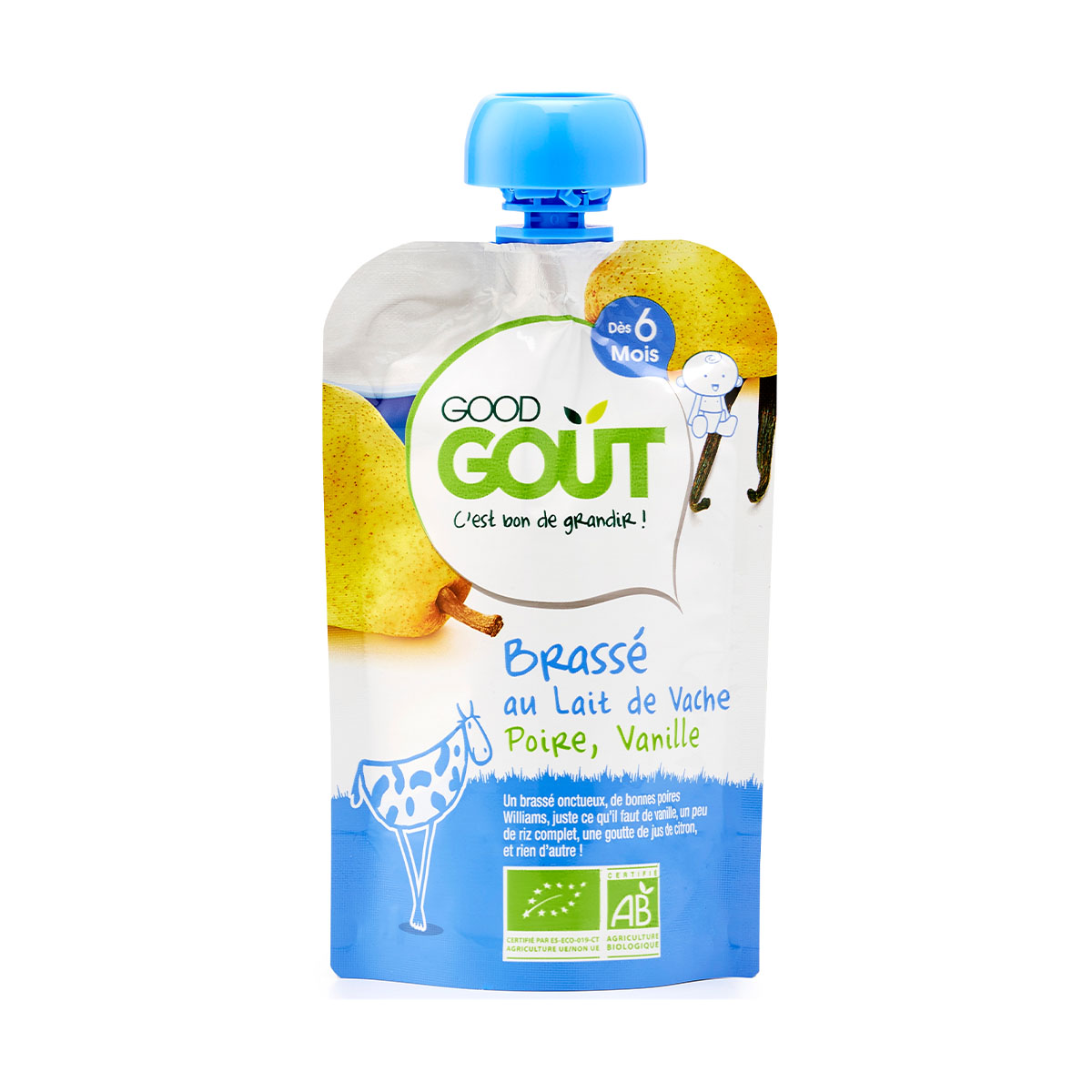 Good gout - გუდ გოუტი იოგურტი ვანილი და მსხალი 90 გრ. 7593