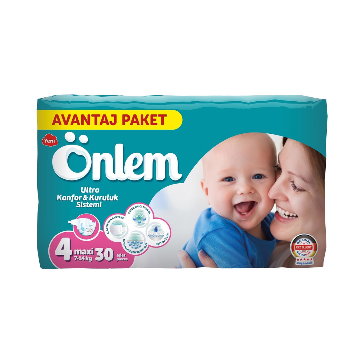 Onlem - ონლემი ბავშვის საფენები 7-14 კგ 30 ცალი 5823