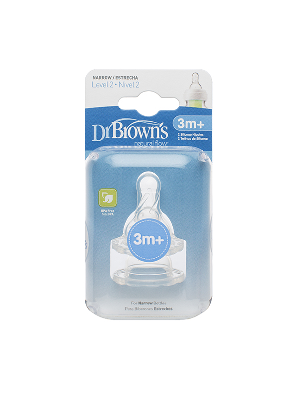 DrBrowns - დოქტორ ბრაუნი ბოთლის საწოვარა 3-6 თვე 2 ცალი 0488