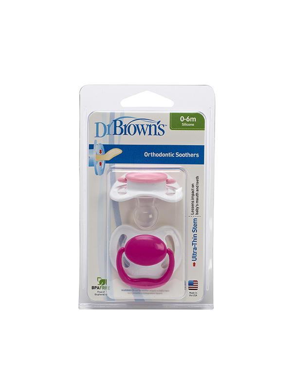 DrBrowns - დოქტორ ბრაუნი მატყუარა 0-6თ 2ც.ვარდისფერი 