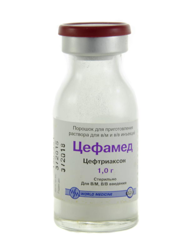 ცეფამედი 1გ გამხსნელის გარეშე 1ფლაკონი
