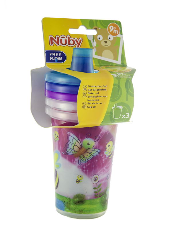 Nuby - ნუბი ჭიქა 3 ცალი 2609