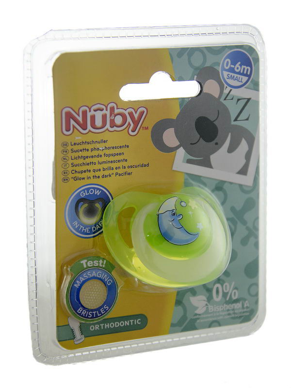 Nuby - ნუბი მატყუარა ორთოდონტული მასაჟორით 0-6თვე