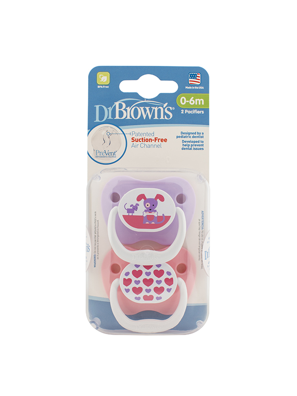 DrBrowns - დოქტორ ბრაუნი მატყუარა ორთოდონტული 0-6 თვე 2 ცალი 0258