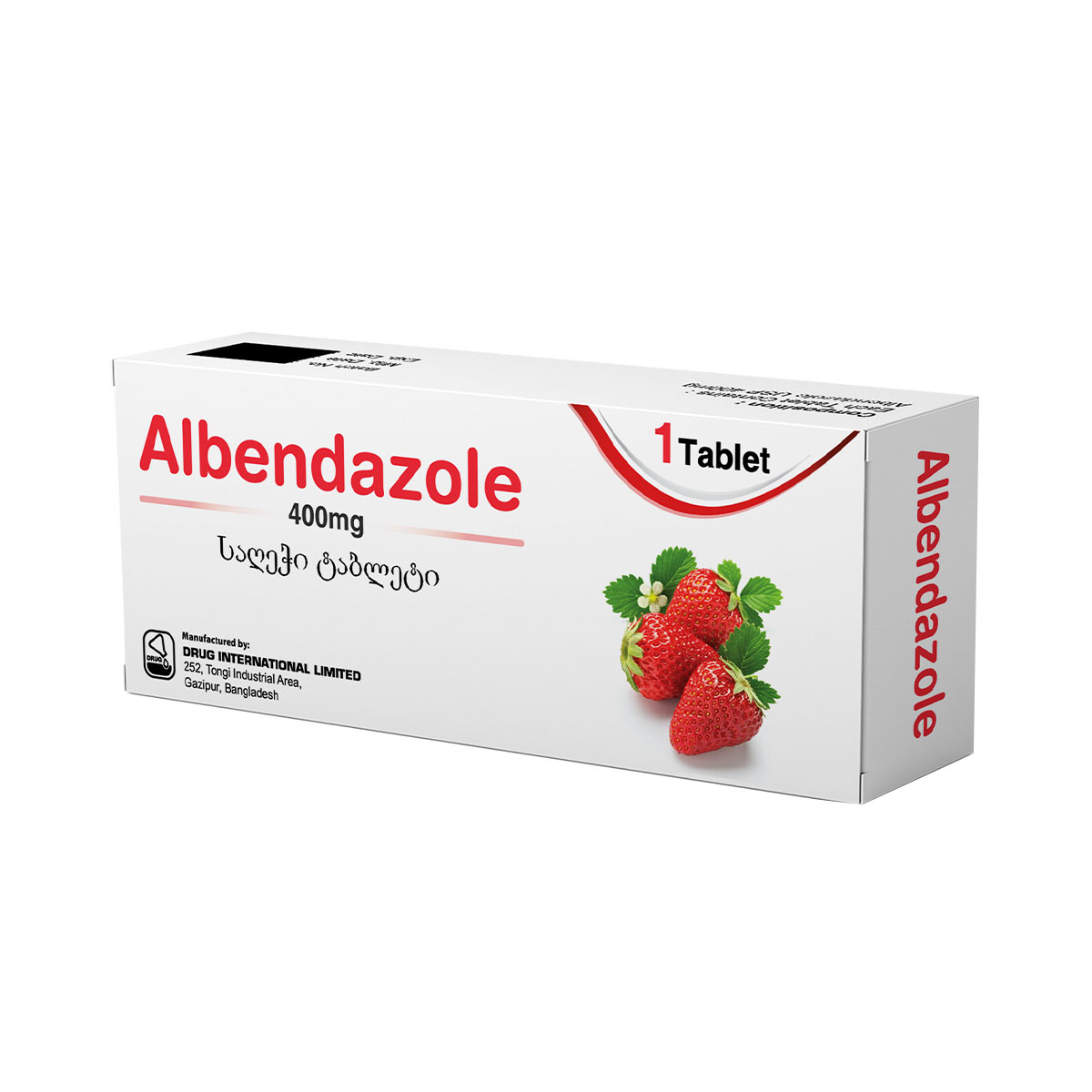 Albendazole - ალბენდაზოლი საღეჭი ტაბლეტი 400მგ 1 ცალი