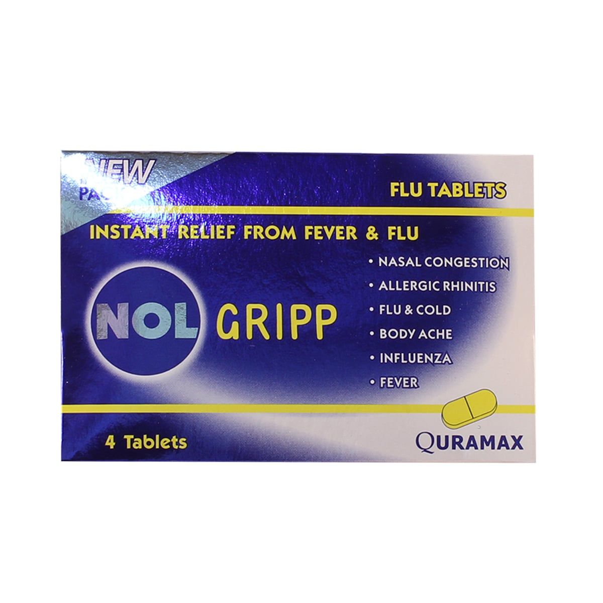 Nol Gripp - ნოლგრიპი 4 ტაბლეტი
